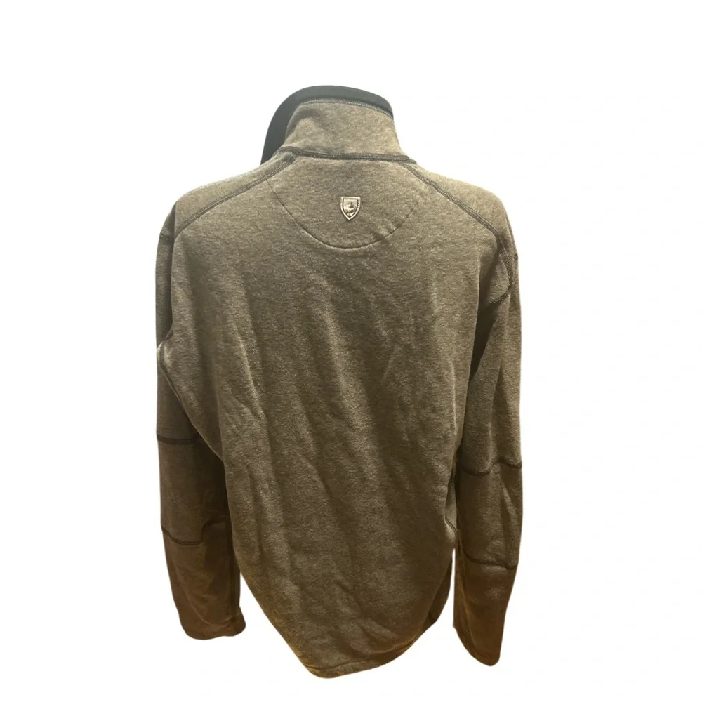 Kuhl Revel 1/4 Zip Pullover XL Oatmeal Heather Fleece Performance Outdoor